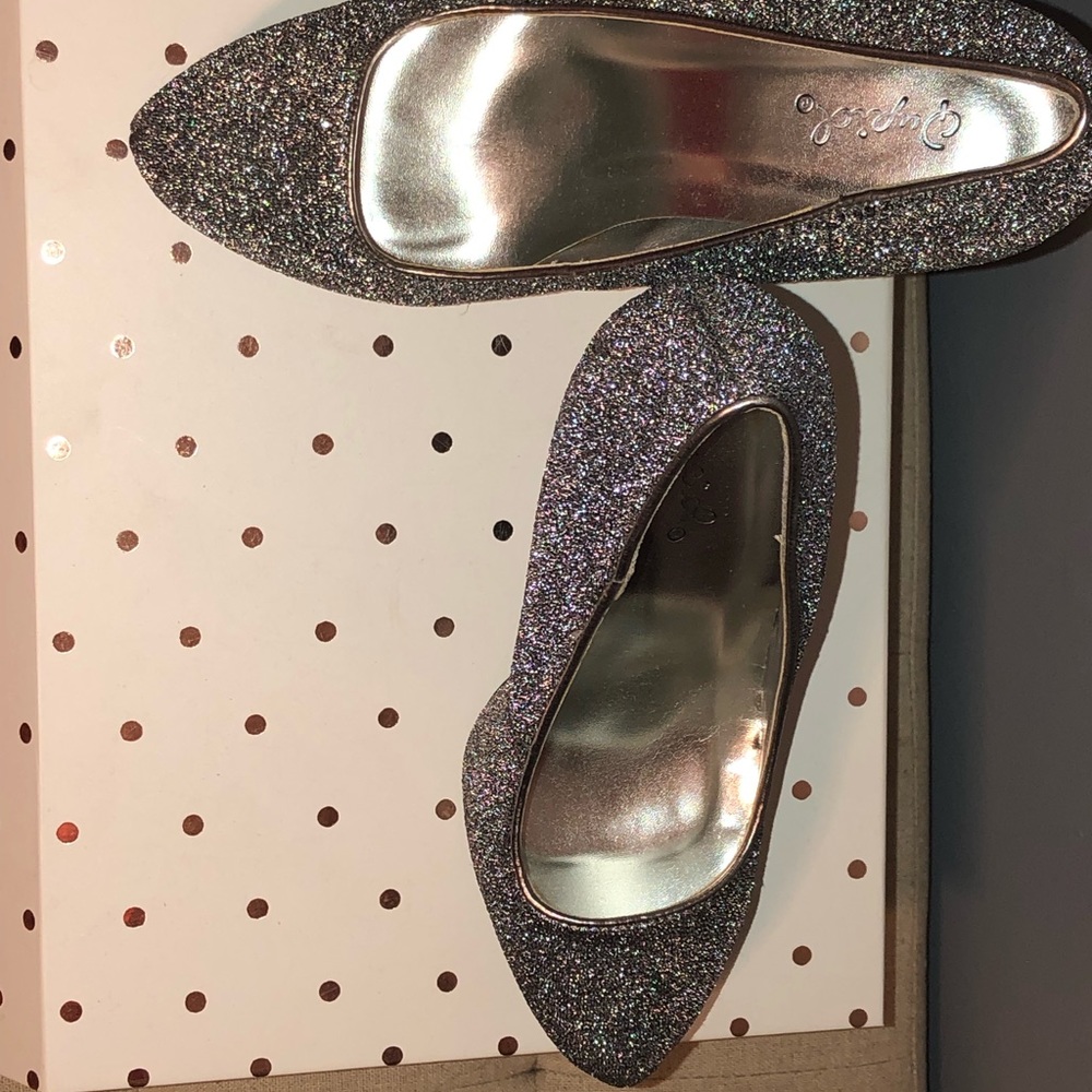 Silver Glittery Platforms - image 2